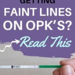 Getting faint lines on opk's?