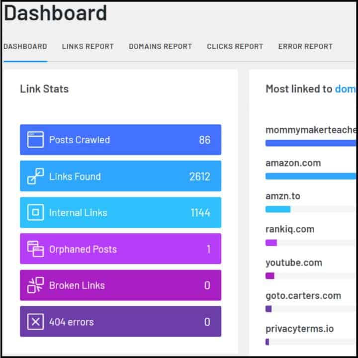 LinkWhisper dashboard screenshot