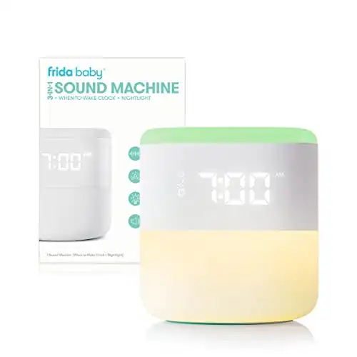 Frida Baby 3-in-1 Sound Machine+When-to-Wake Clock + Nightlight