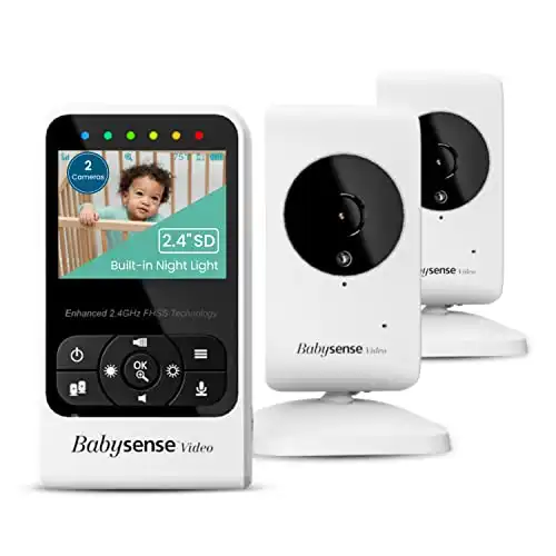 Babysense Video Baby Monitor With 2 Cameras