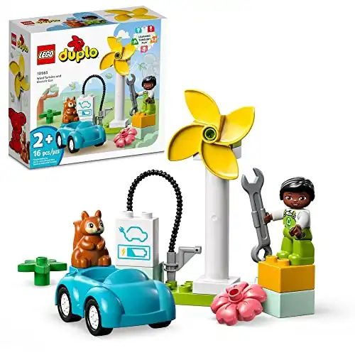 LEGO DUPLO Town Wind Turbine and Electric Car