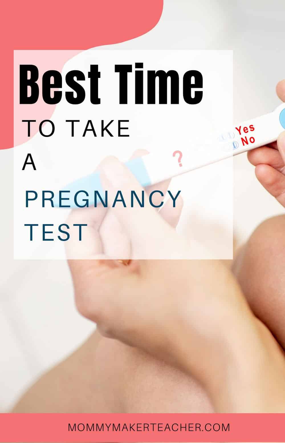 Best time to take a pregnancy test. Woman sitting on toilet holding a pregnancy test in her hands.