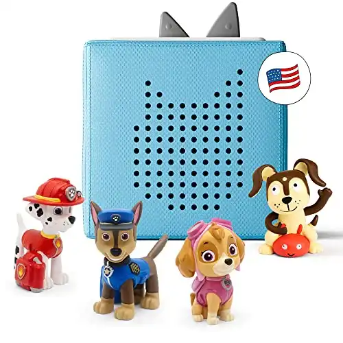 Toniebox Audio Player Starter Set with Chase, Skye, Marshall, and Playtime Puppy