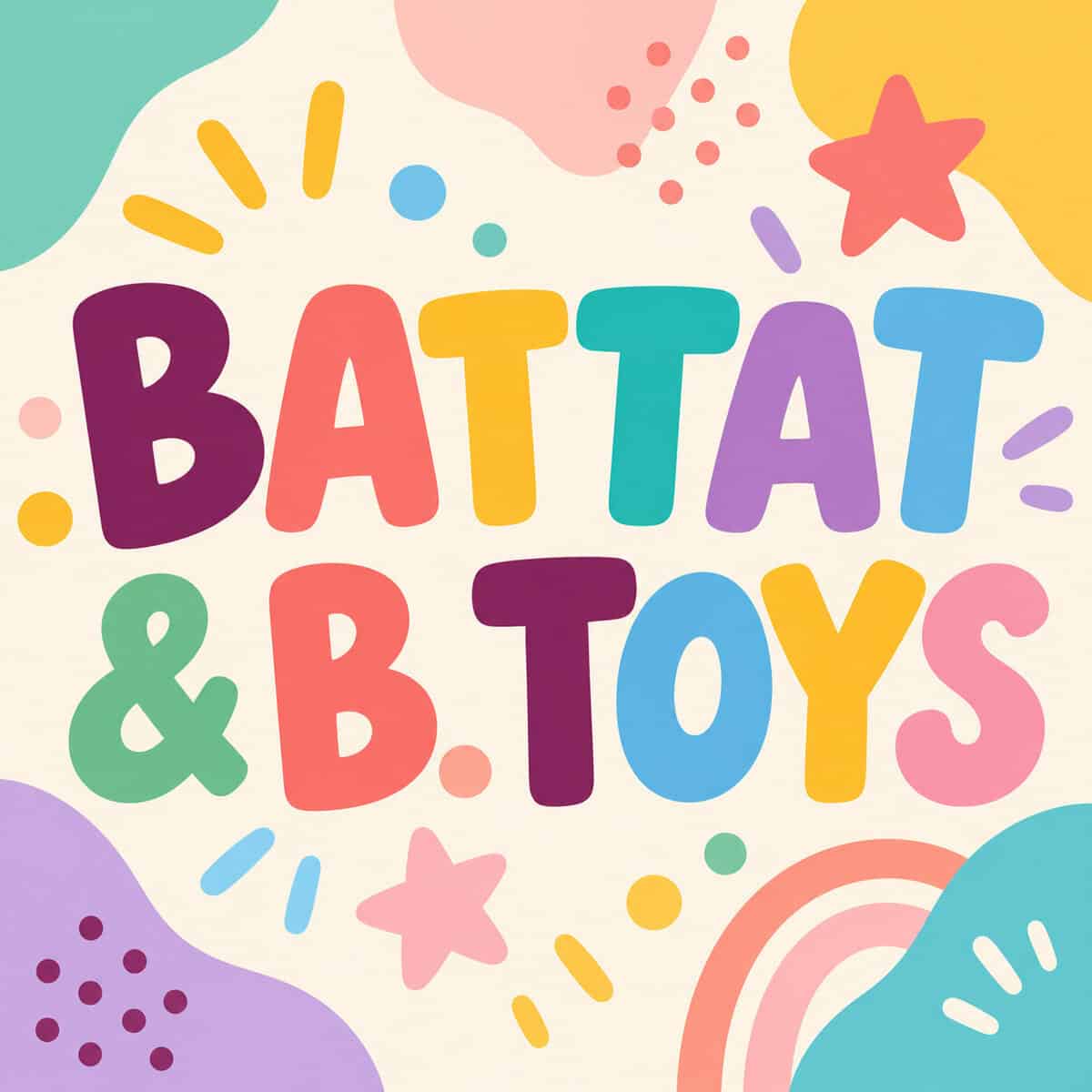 Battat and B. toys for toddlers collage with the blog title "Best Battat & B. Toys: Toddler Favorites by Age"